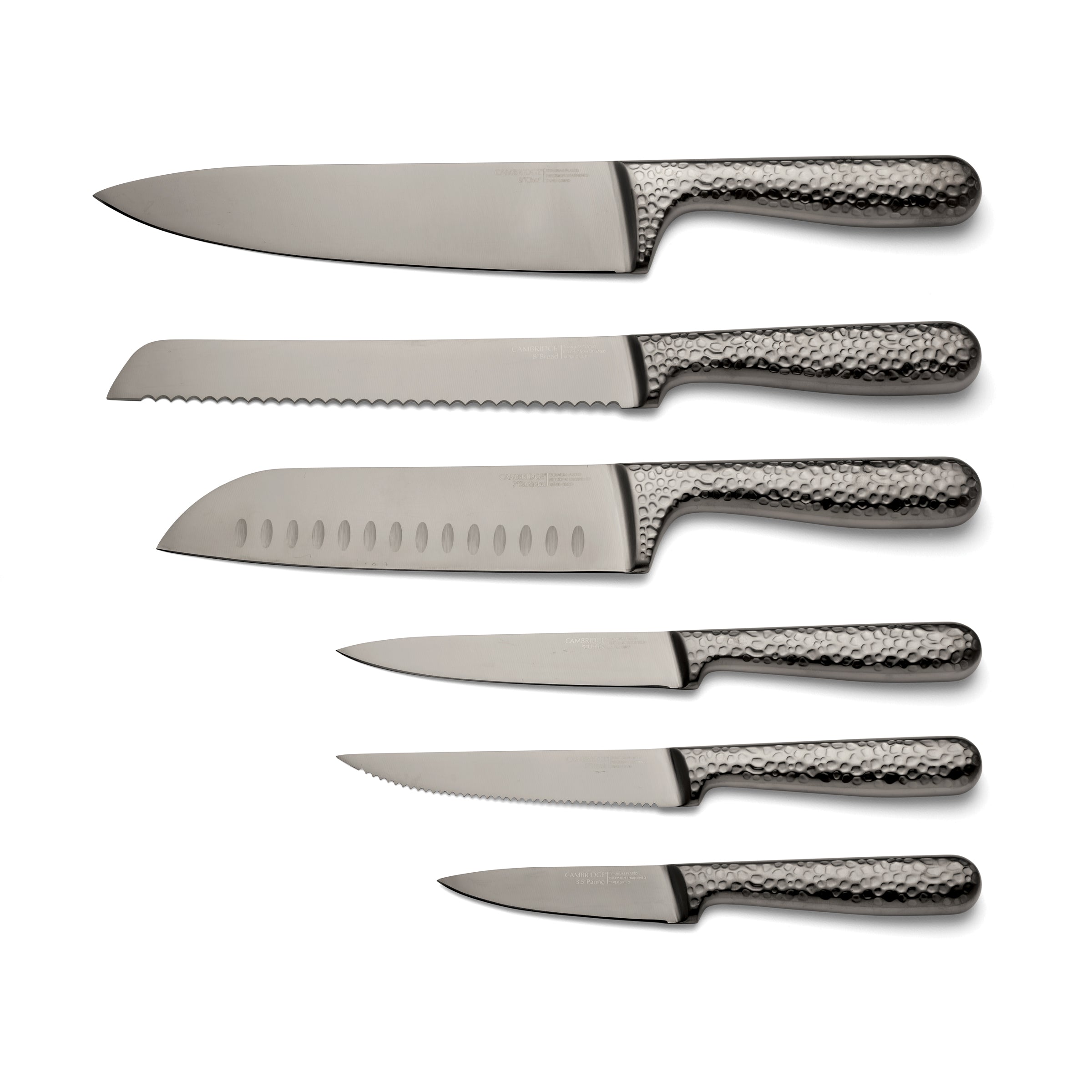 Lenox Westmore Nero Hammered Titanium 12 Piece Cutlery Block Set - Image 6
