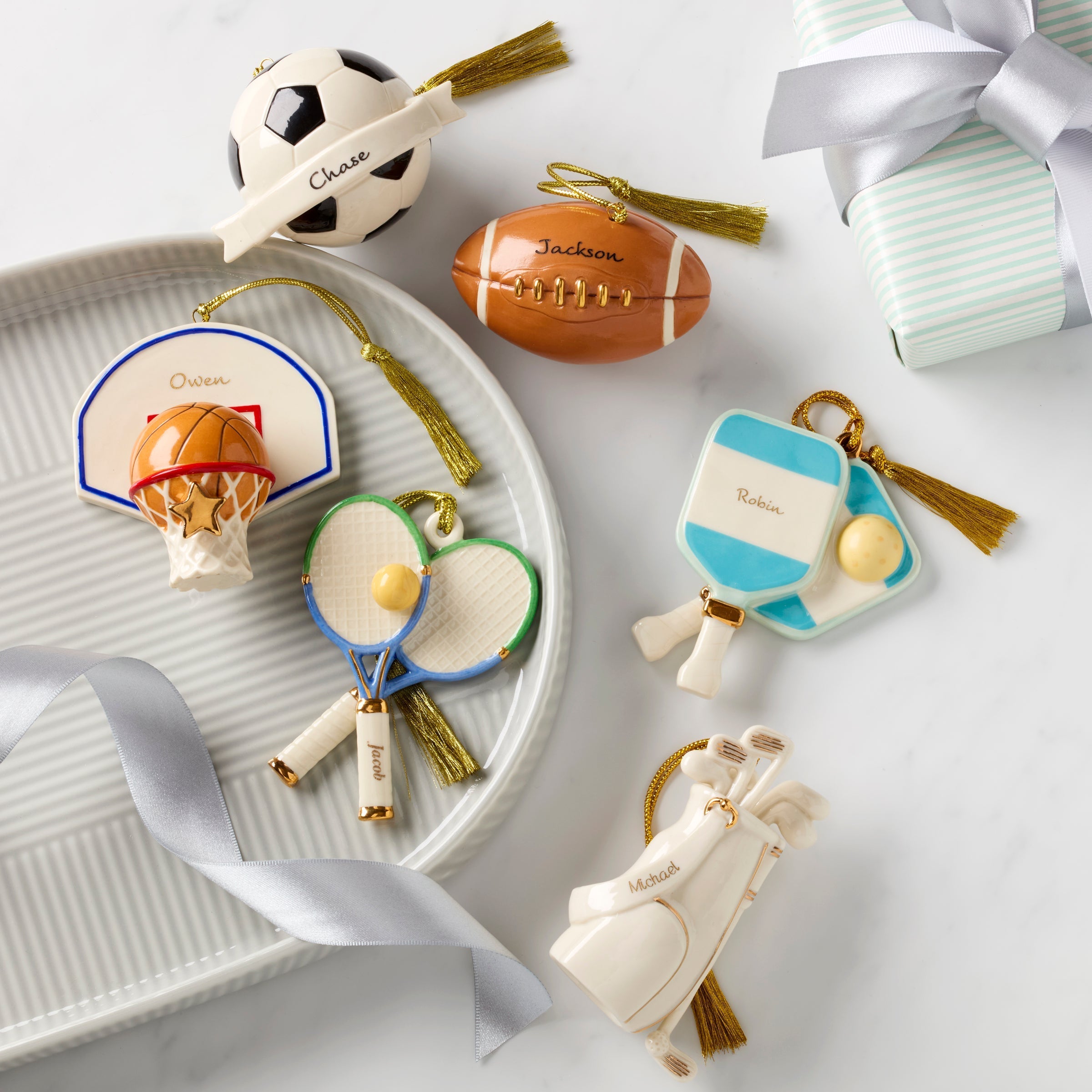 Lenox Westmore Personalized Tennis Ornament - Image 6