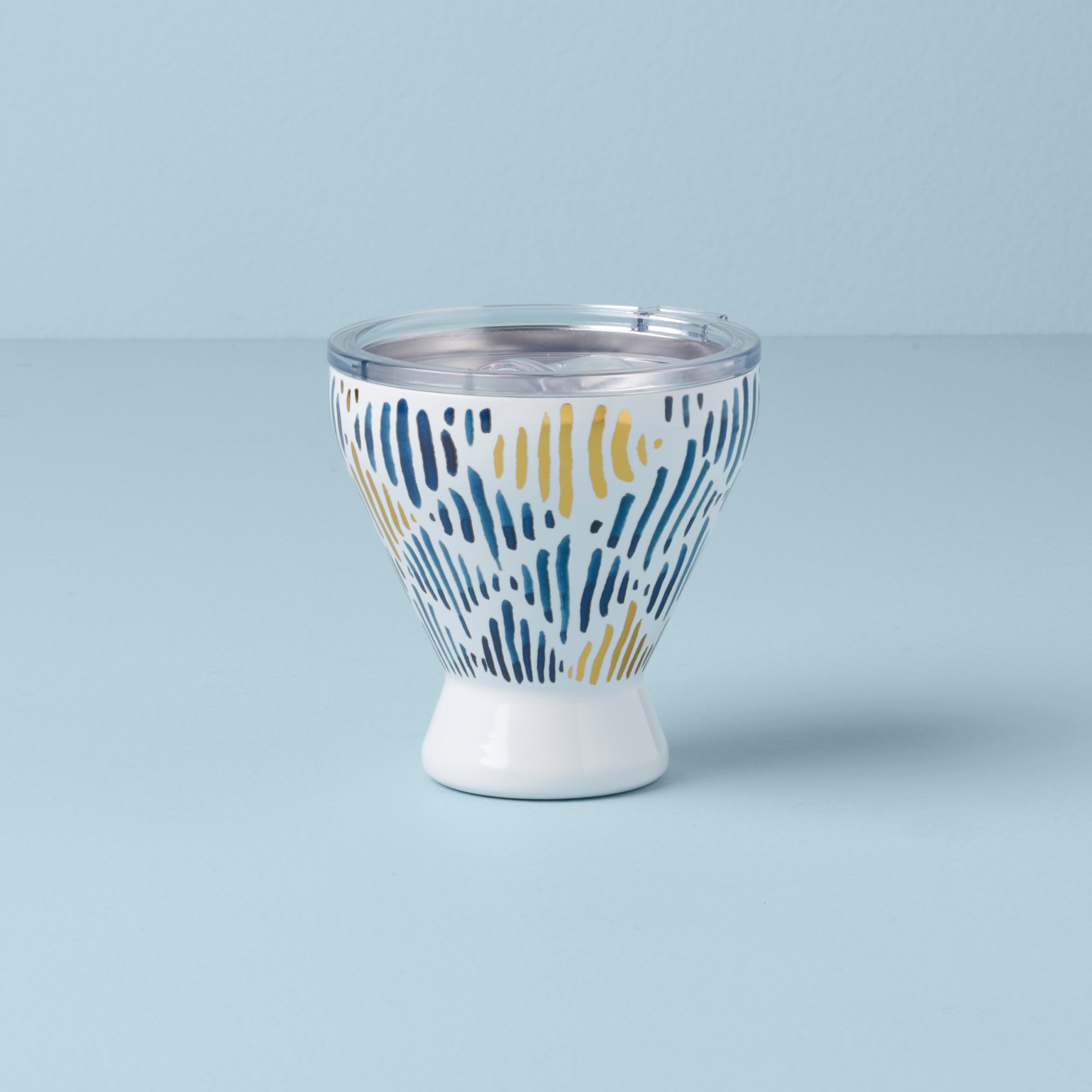 Lenox Westmore Blue Bay Ikat Stainless Steel Cocktail Tumbler