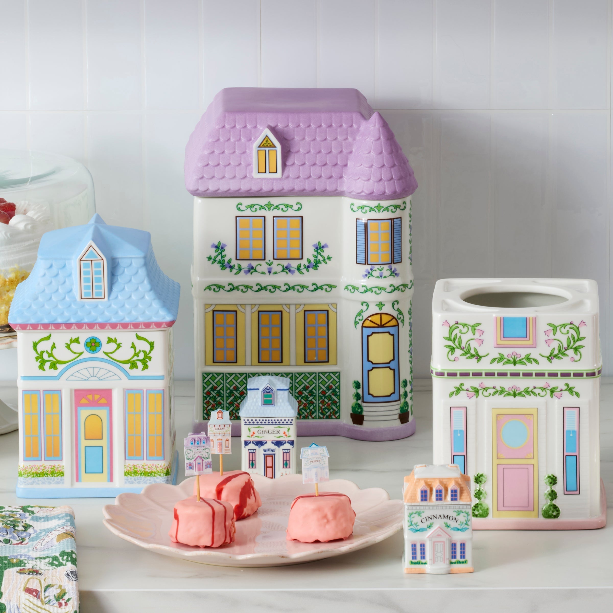 Lenox Westmore Lenox Spice Village House Canisters, Set of 3 - Image 5