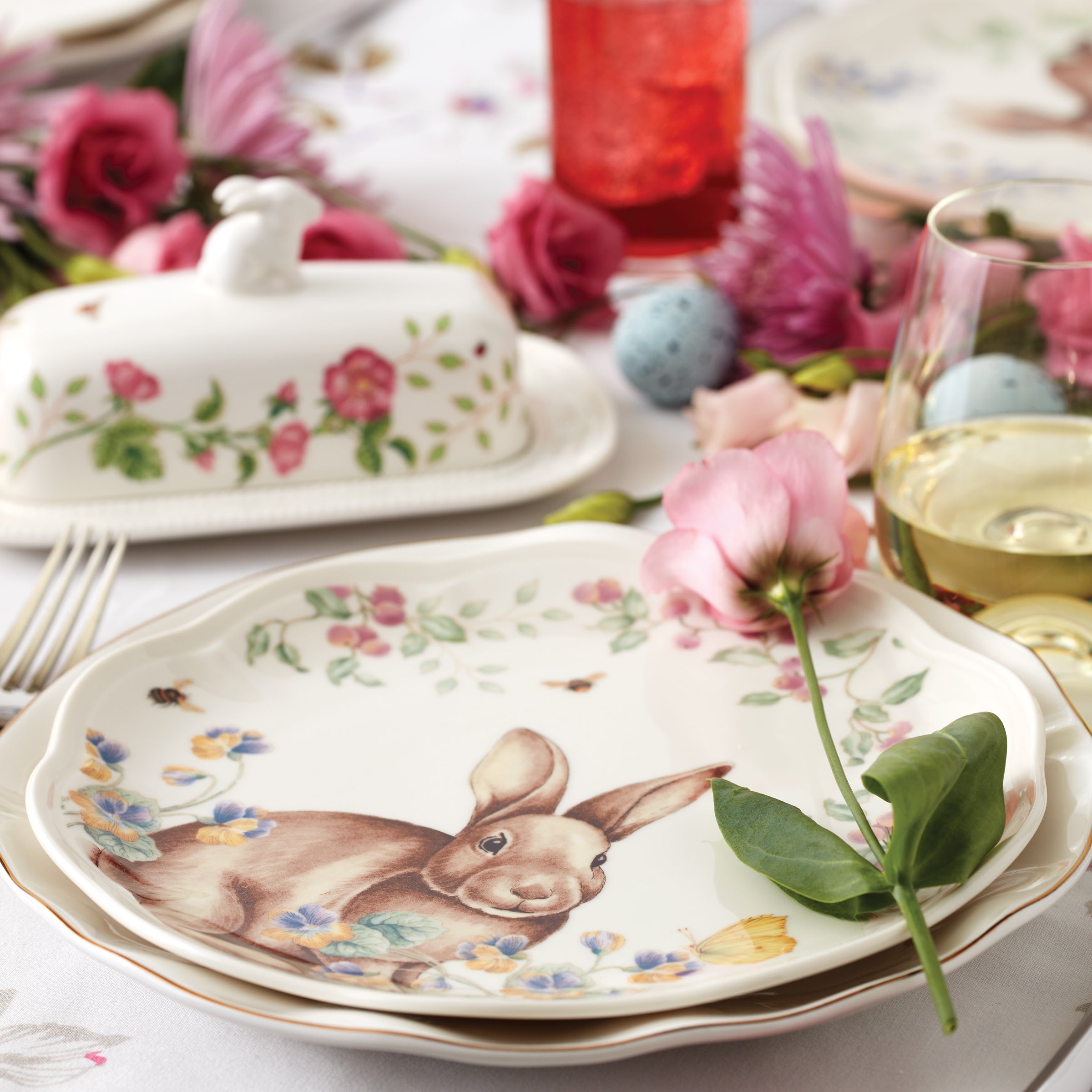 Lenox Westmore Butterfly Meadow Bunny Accent Plates, Set of 4 - Image 7