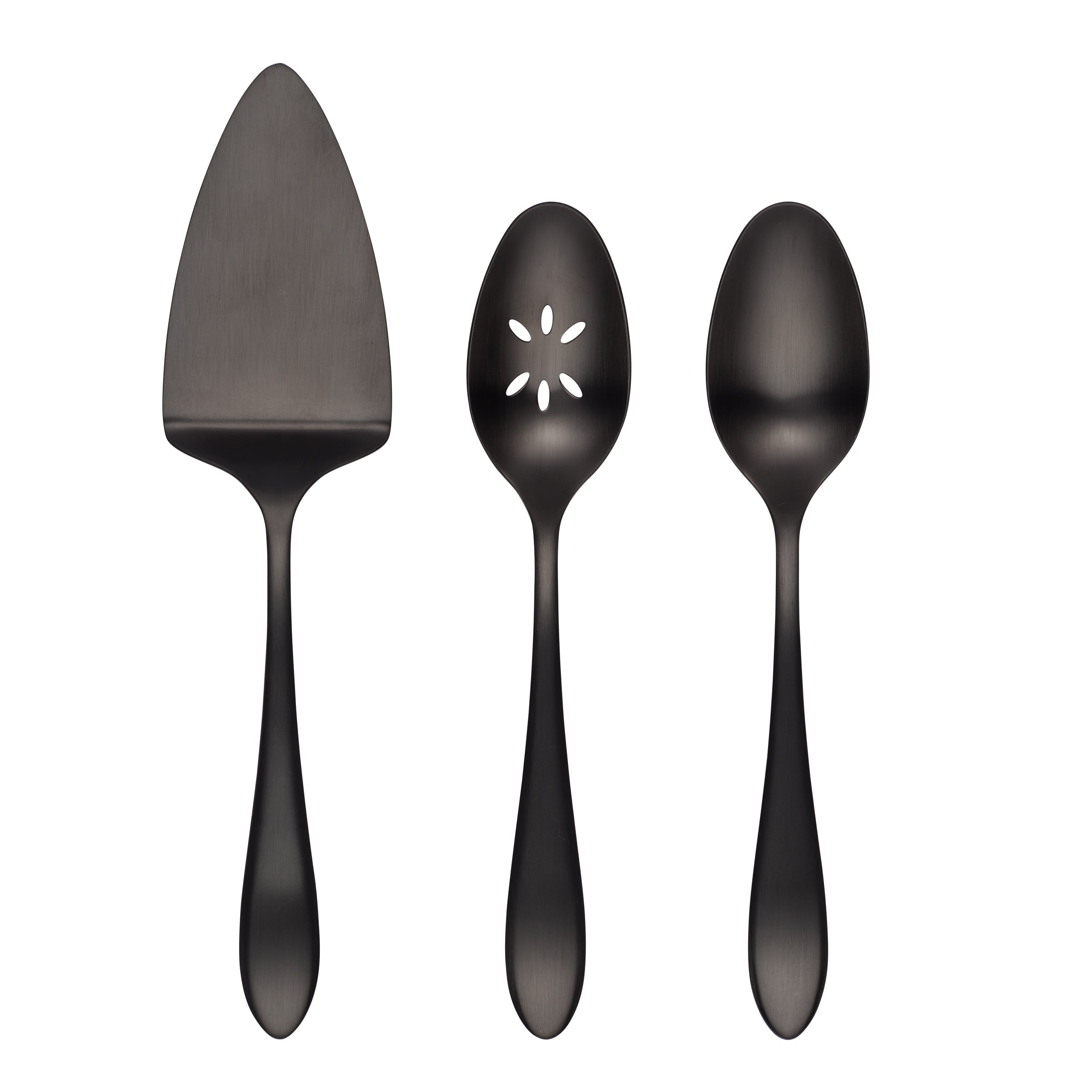 Lenox Westmore Waldwick Black Satin 3-Piece Hostess Set