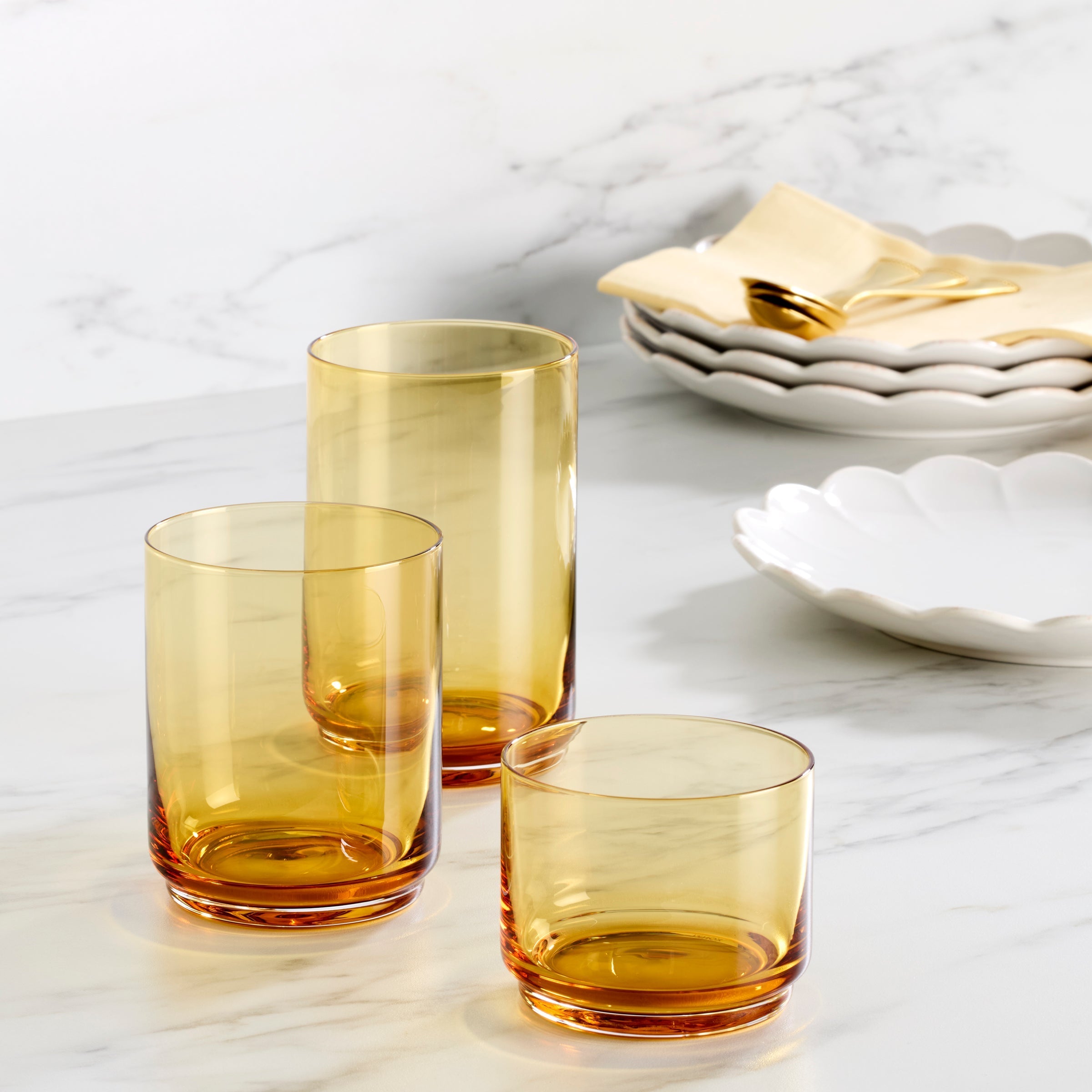 Lenox Westmore Tuscany Classics Stackable Amber Coolers, Set of 4 - Image 3