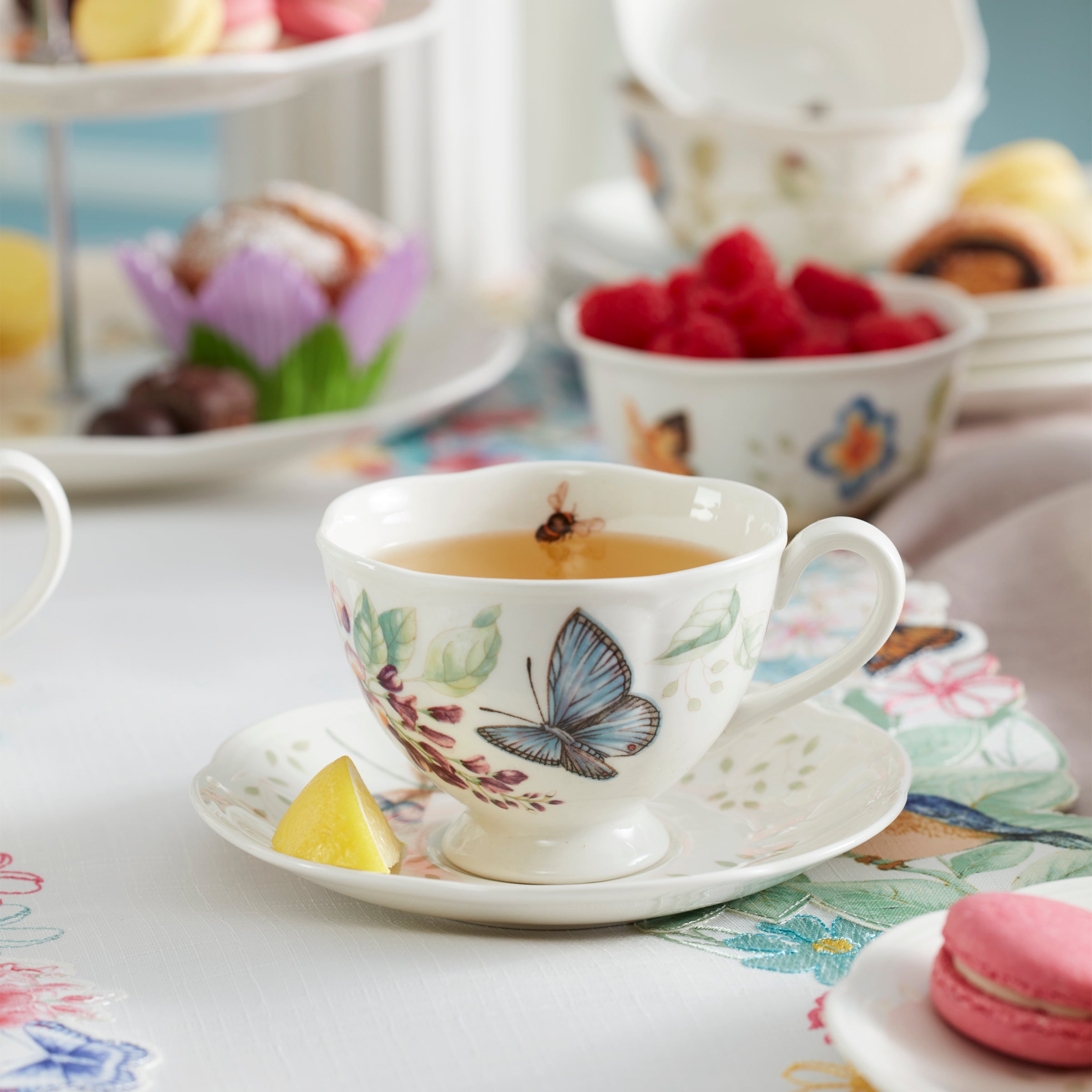Lenox Westmore Butterfly Meadow 9-Piece Tea Set - Image 4