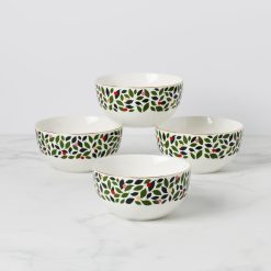 Lenox Westmore Evergreen Cereal Bowls, Set of 4