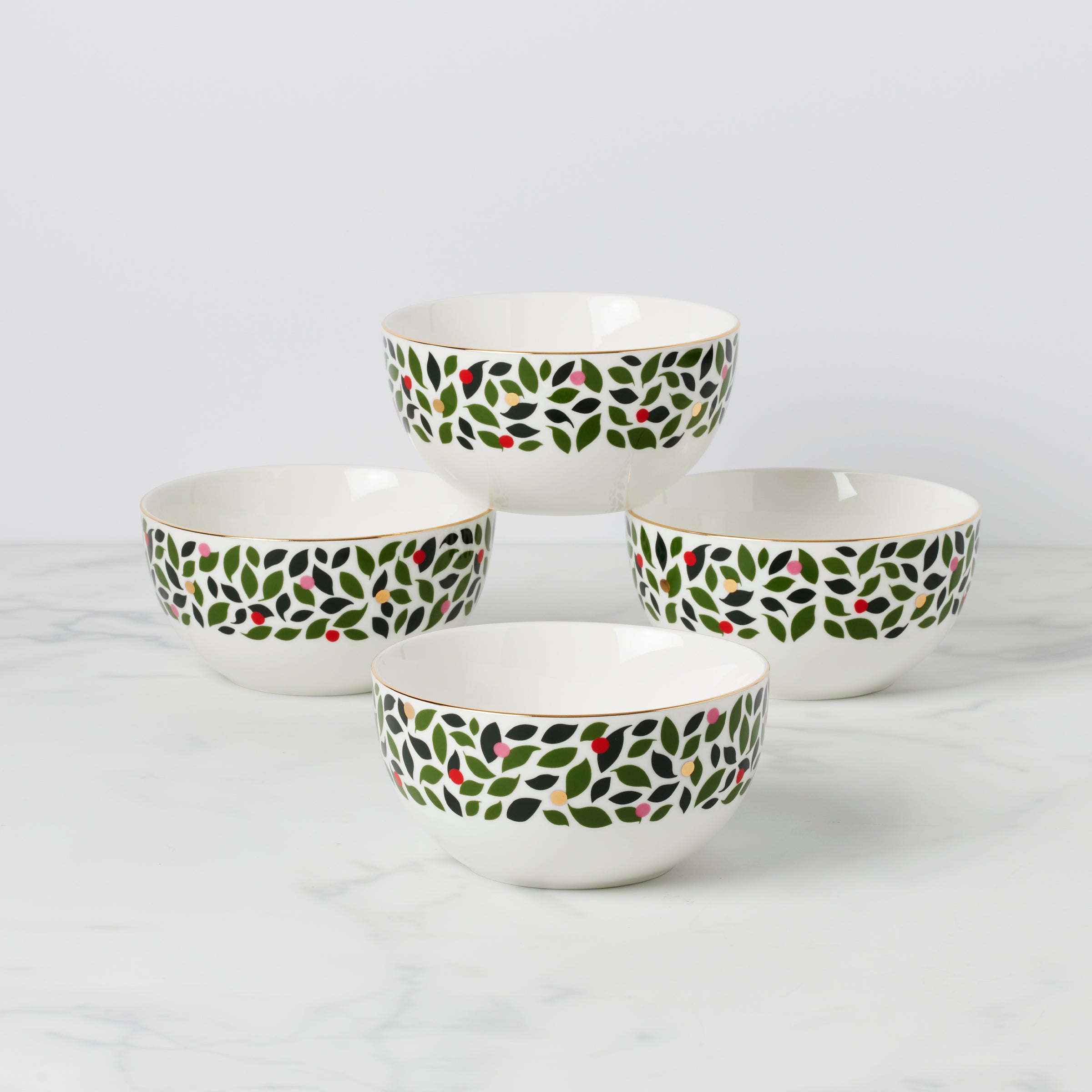 Lenox Westmore Evergreen Cereal Bowls, Set of 4