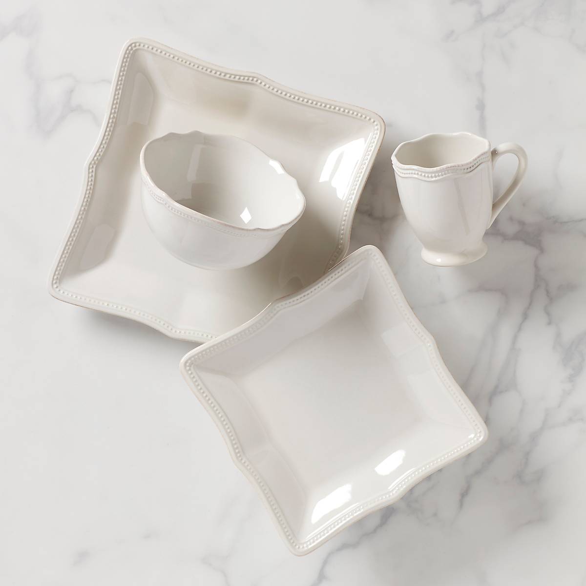 Lenox Westmore French Perle Bead White 4-Piece Place Setting