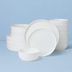Lenox Westmore Modern White 24-Piece Dinnerware Set