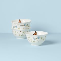Lenox Westmore Butterfly Meadow Vines Rice Bowls, Set of 4