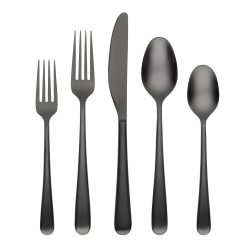 Lenox Westmore Rafael Black Satin 20-Piece Flatware Set