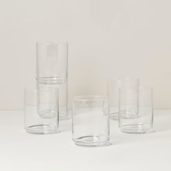 Lenox Westmore Tuscany Classics Stackable Clear Tall Glasses, Set of 6