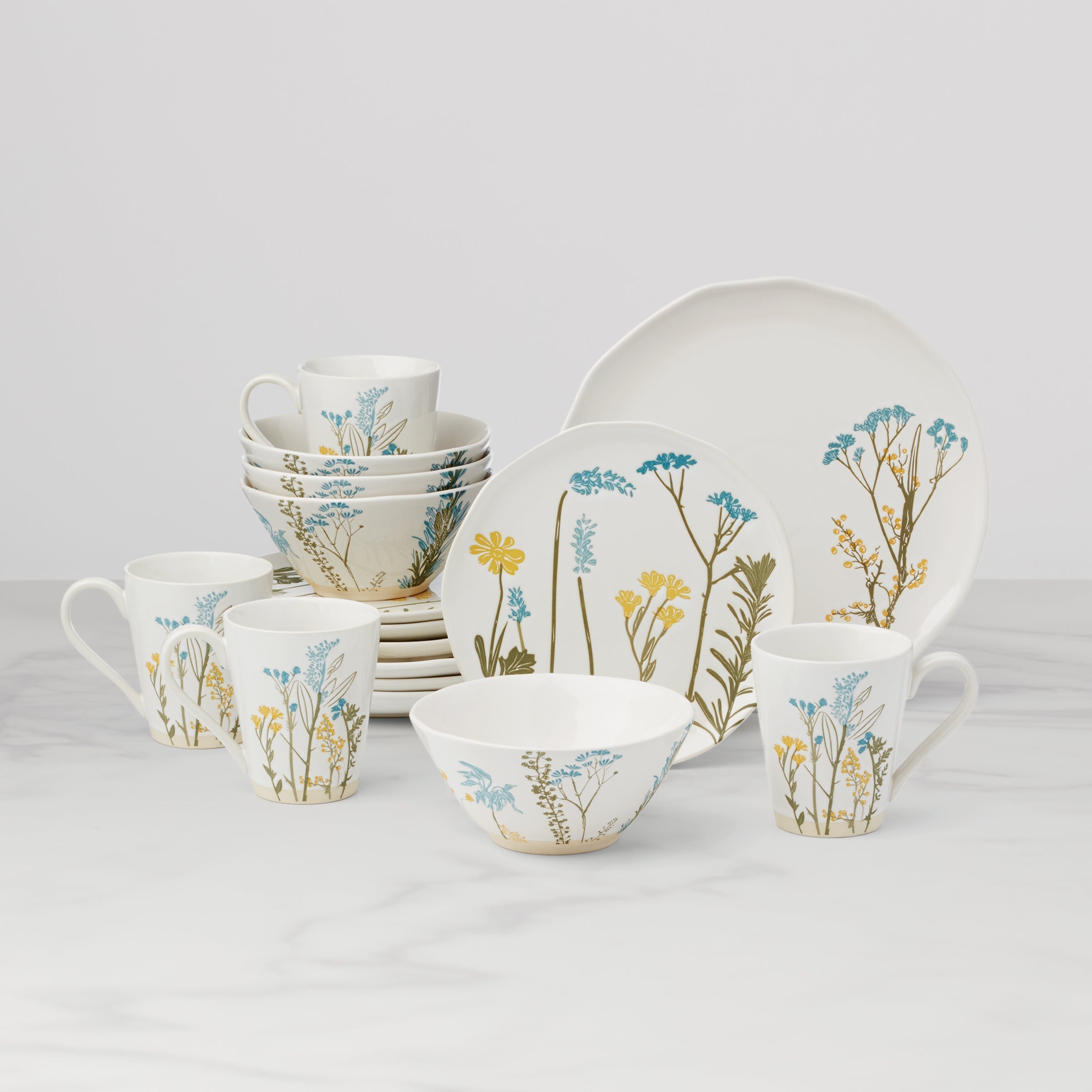 Lenox Westmore Wildflowers 16-Piece Dinnerware Set