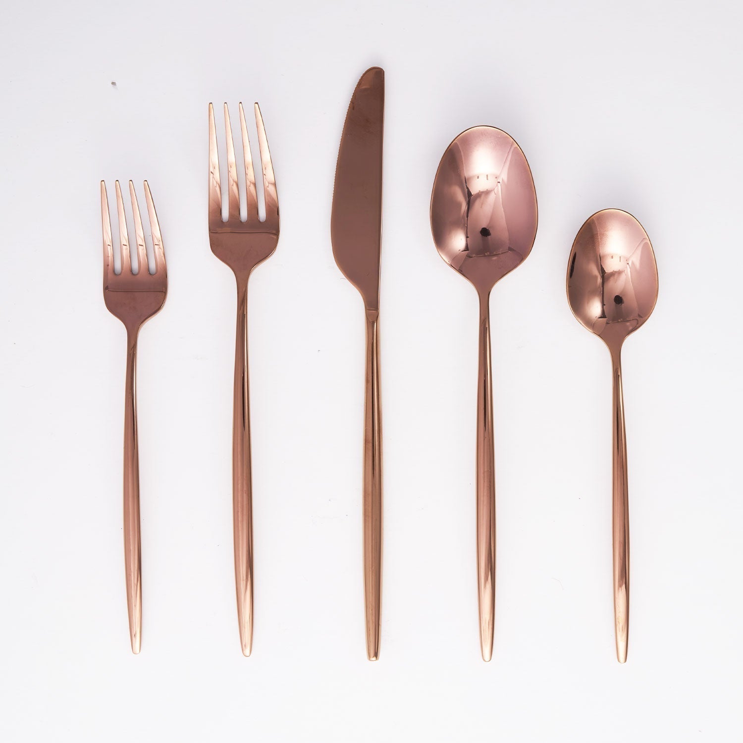 Lenox Westmore Gaze Copper Mirror 20-Piece Flatware Set - Image 3