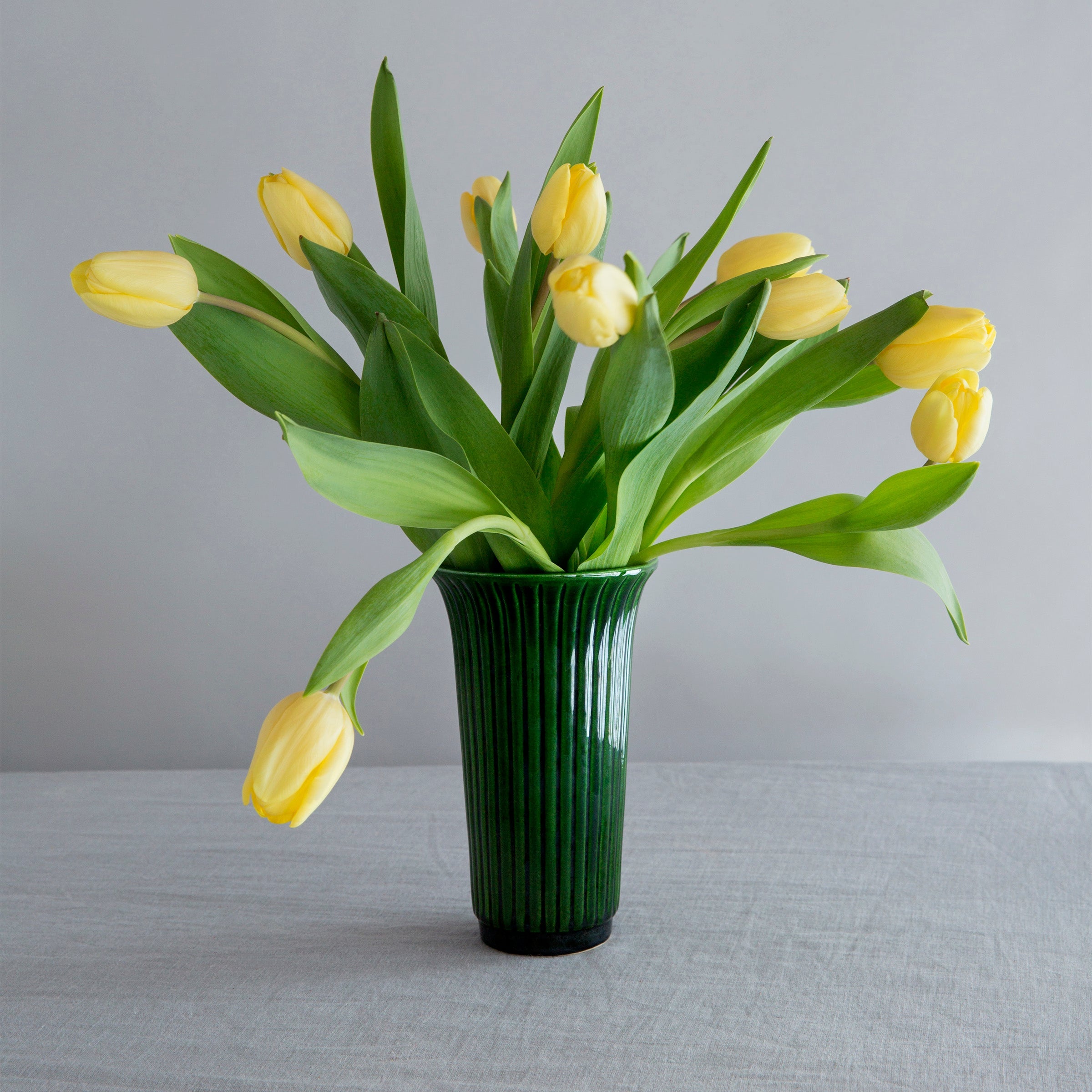 Lenox Westmore Daisy Emerald Green Glazed Vase - Image 2