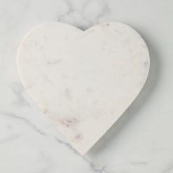 Lenox Westmore White Marble Heart Shaped Serving Board