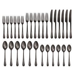 Alternative view of Lenox Westmore Mirabella Gunmetal Satin 30-Piece Flatware Set