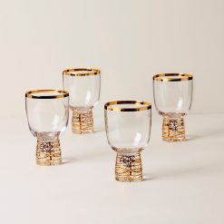 Lenox Westmore Tuscany Classics Gold Frost Wine Glasses, Set of 4