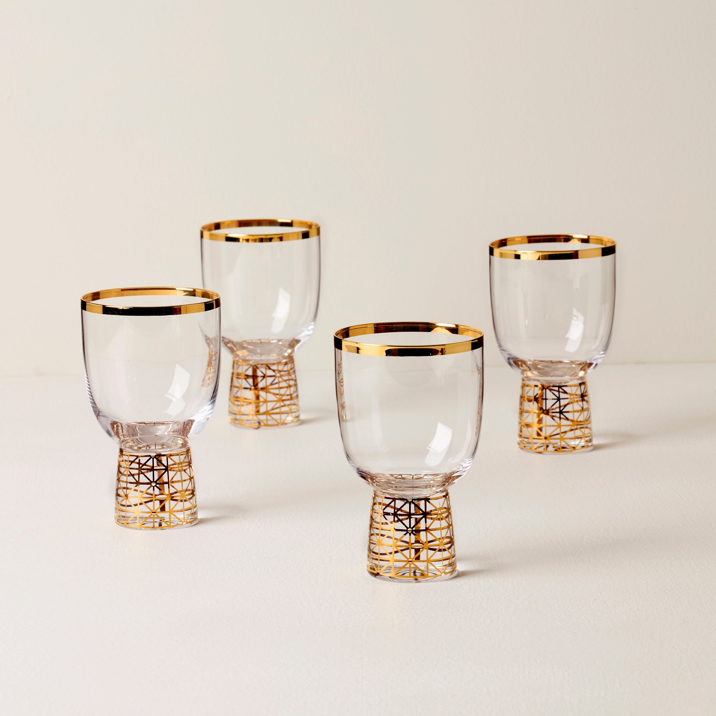 Lenox Westmore Tuscany Classics Gold Frost Wine Glasses, Set of 4