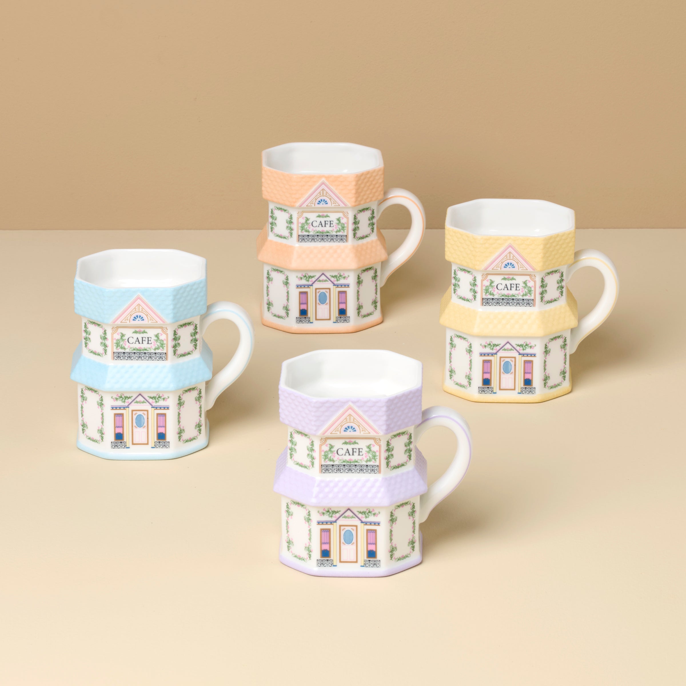 Lenox Westmore Lenox Spice Village Mugs, Set of 4