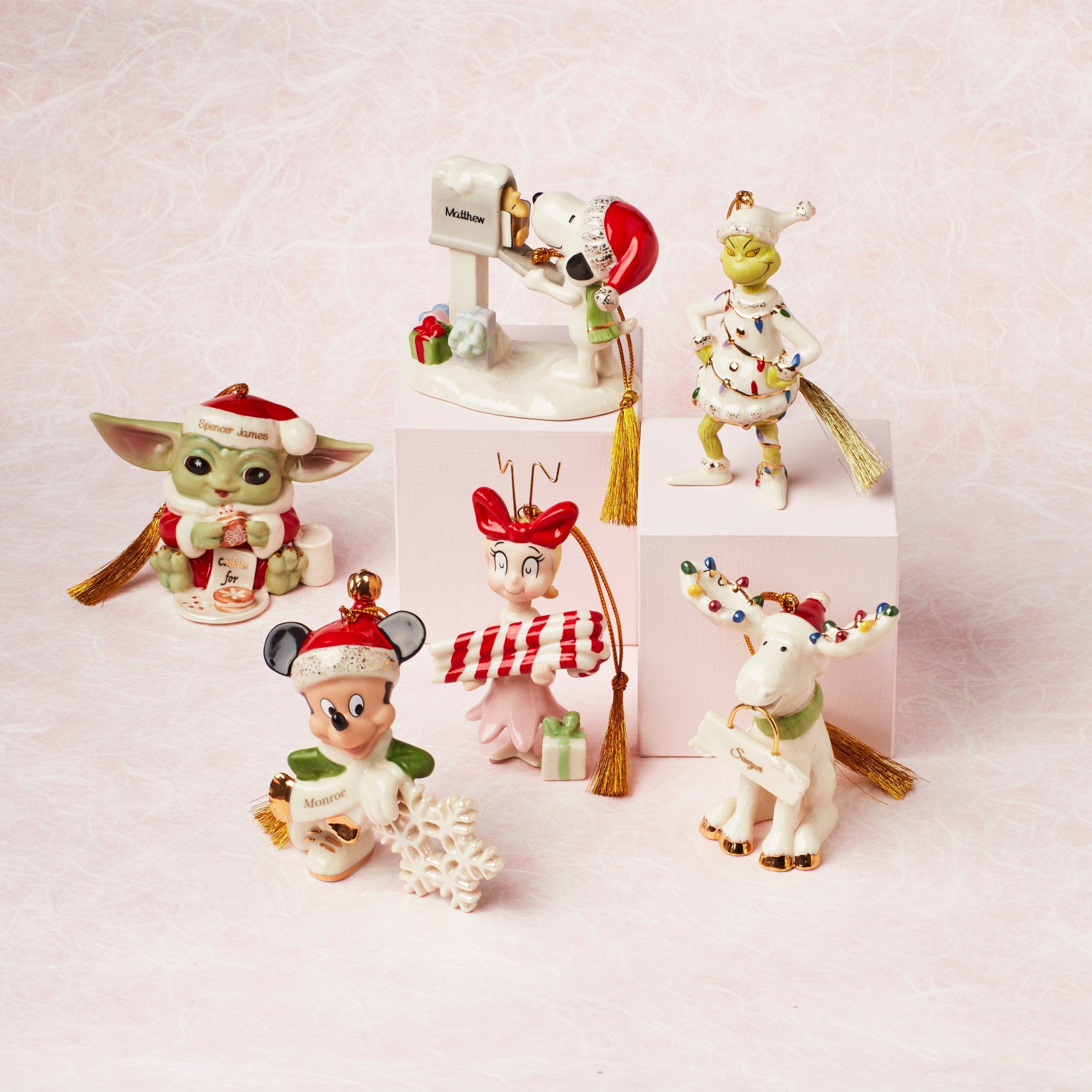 Lenox Westmore Personalized Mickey Mouse Snowflake Ornament - Image 3