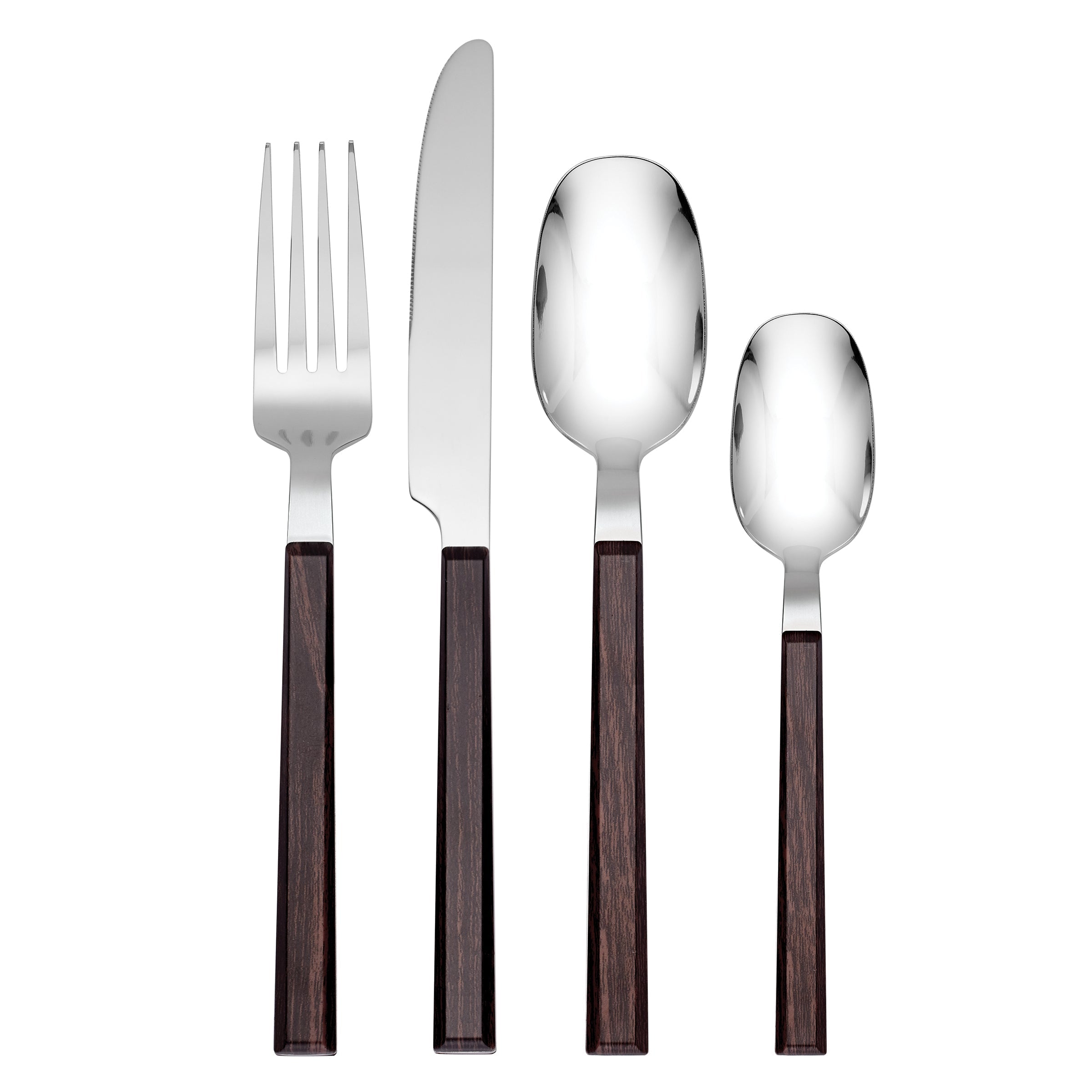 Lenox Westmore Henley Brown 16-Piece Flatware Set