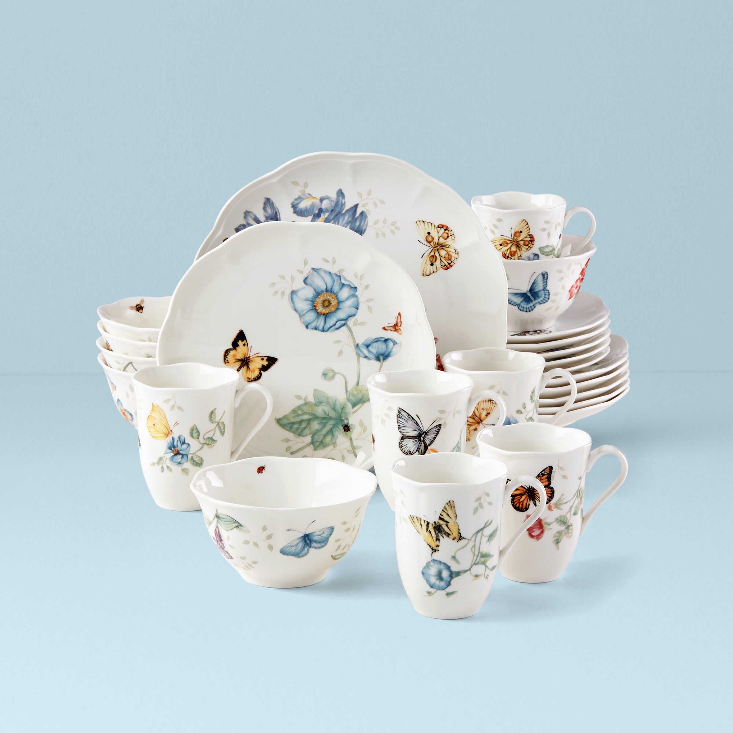 Lenox Westmore Butterfly Meadow 24-Piece Dinnerware Set
