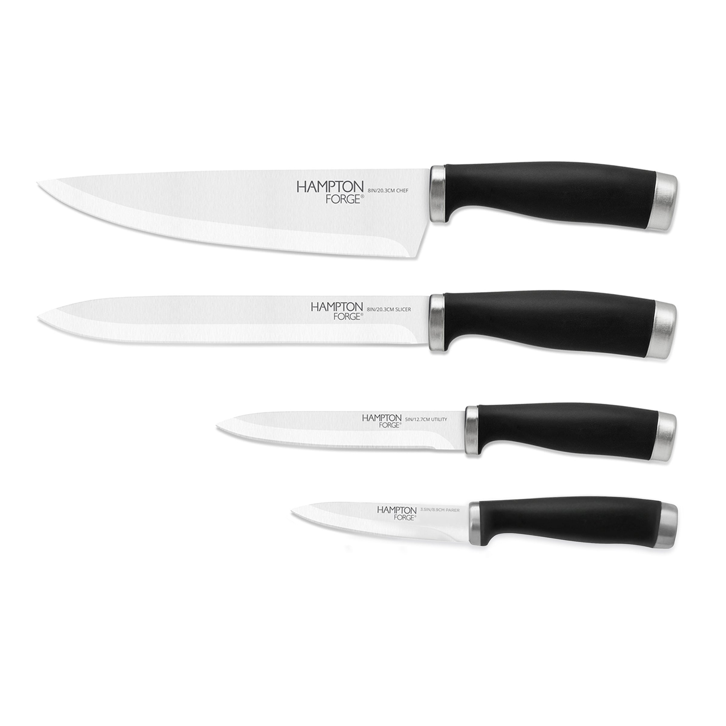 Lenox Westmore Epicure Black 4-Piece Soft-Grip Cutlery Set