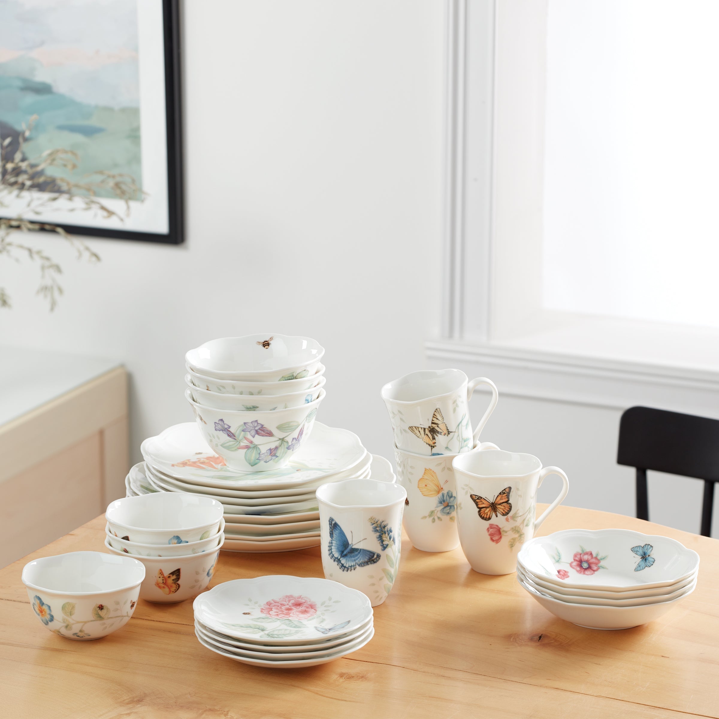 Lenox Westmore Butterfly Meadow 28-Piece Dinnerware Set - Image 12