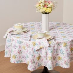 Alternative view of Lenox Westmore Bouquet Ribbon 70x70 Round Tablecloth