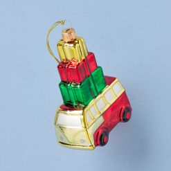 Lenox Westmore Retro Blown Glass Van with Gifts Ornament