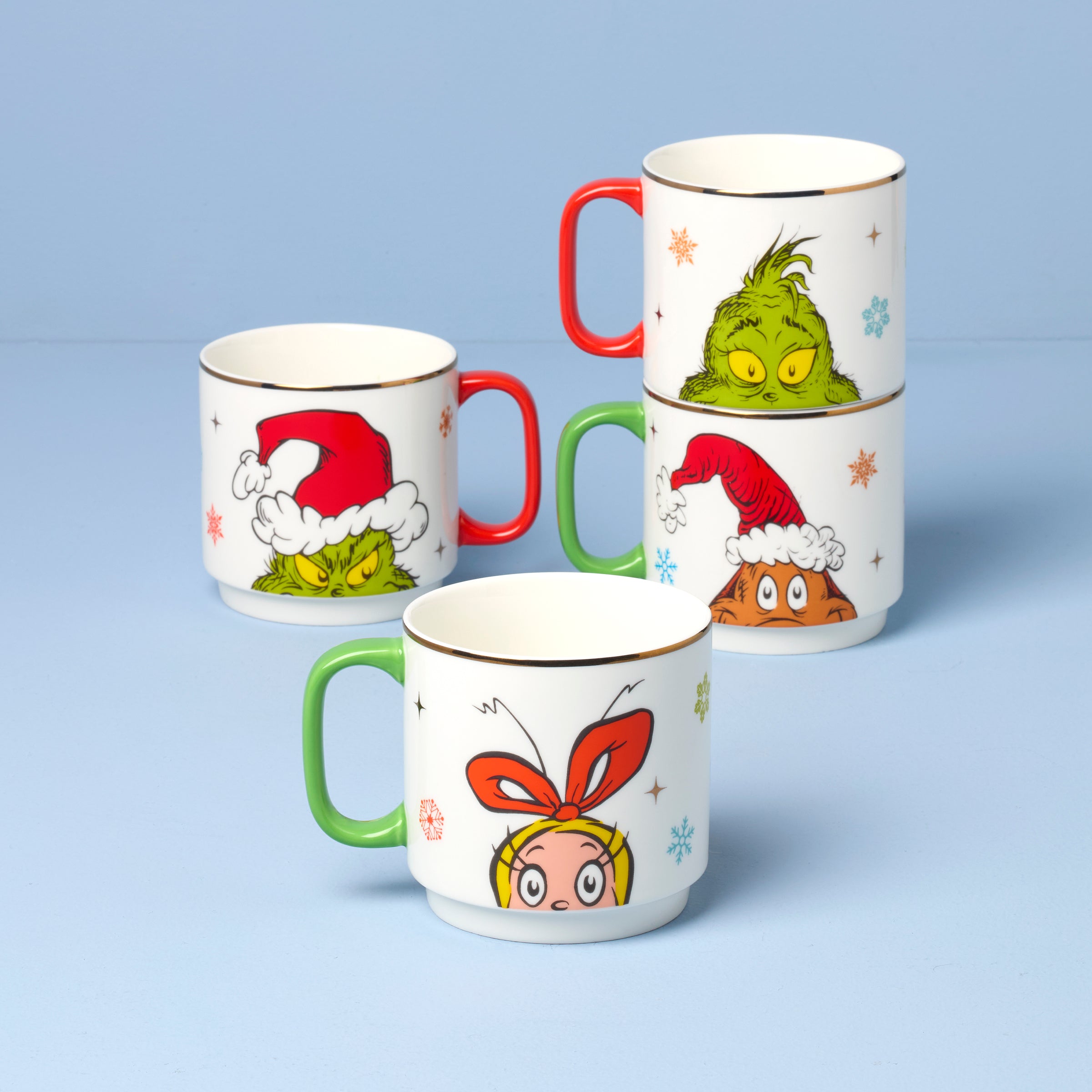 Lenox Westmore Merry Grinchmas Stackable Mugs, Set of 4 - Image 2