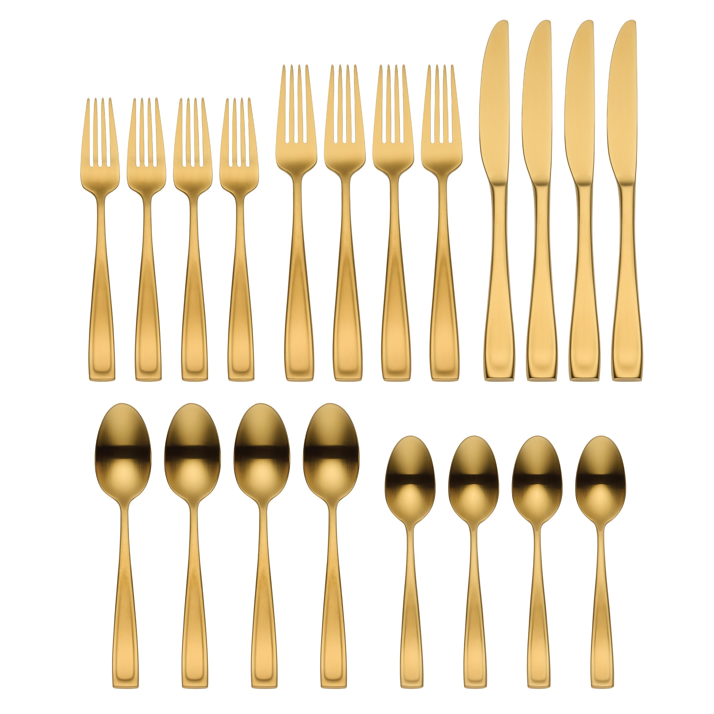 Lenox Westmore Moda Gold Satin 20-Piece Flatware Set - Image 2
