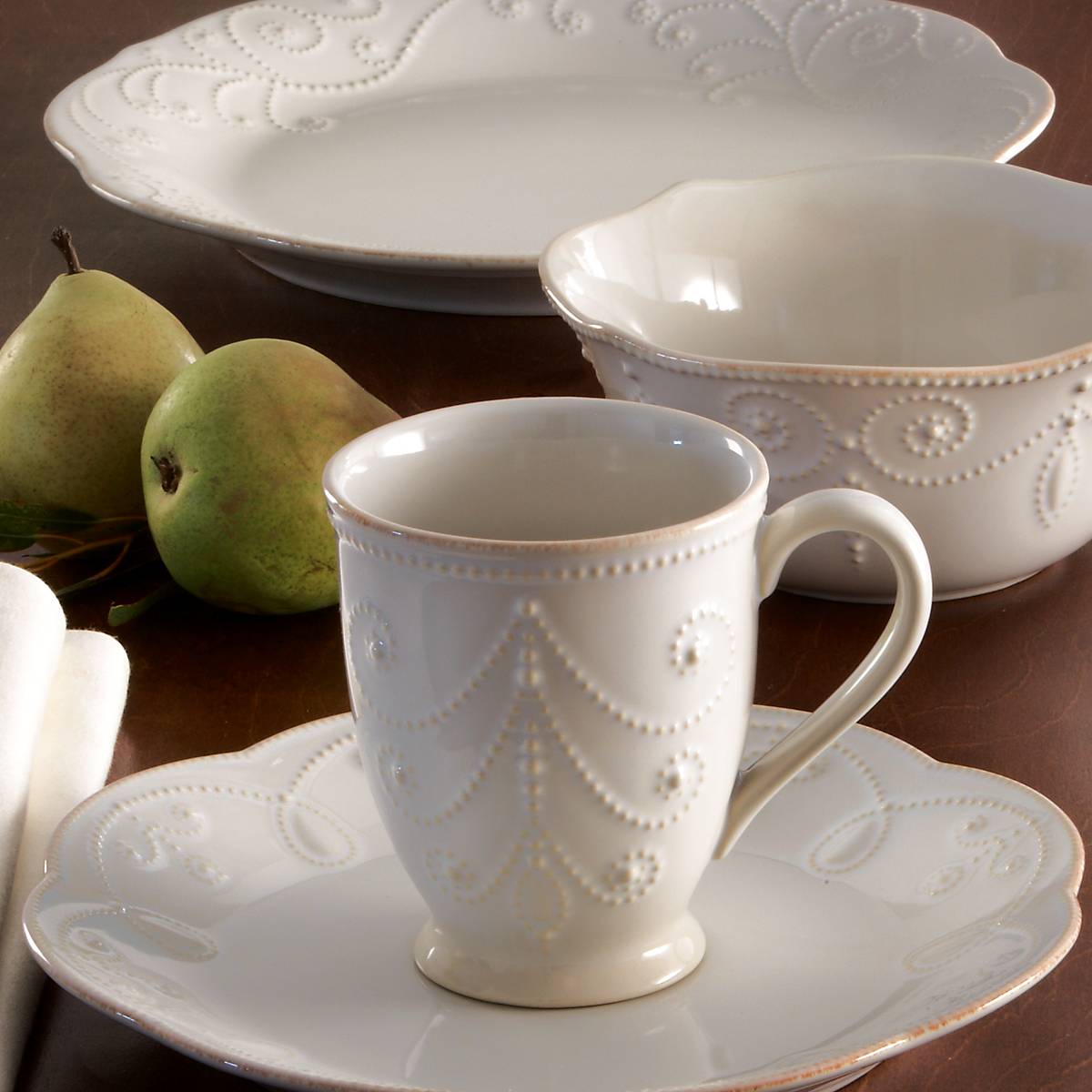 Lenox Westmore French Perle White 4-Piece Place Setting - Image 4