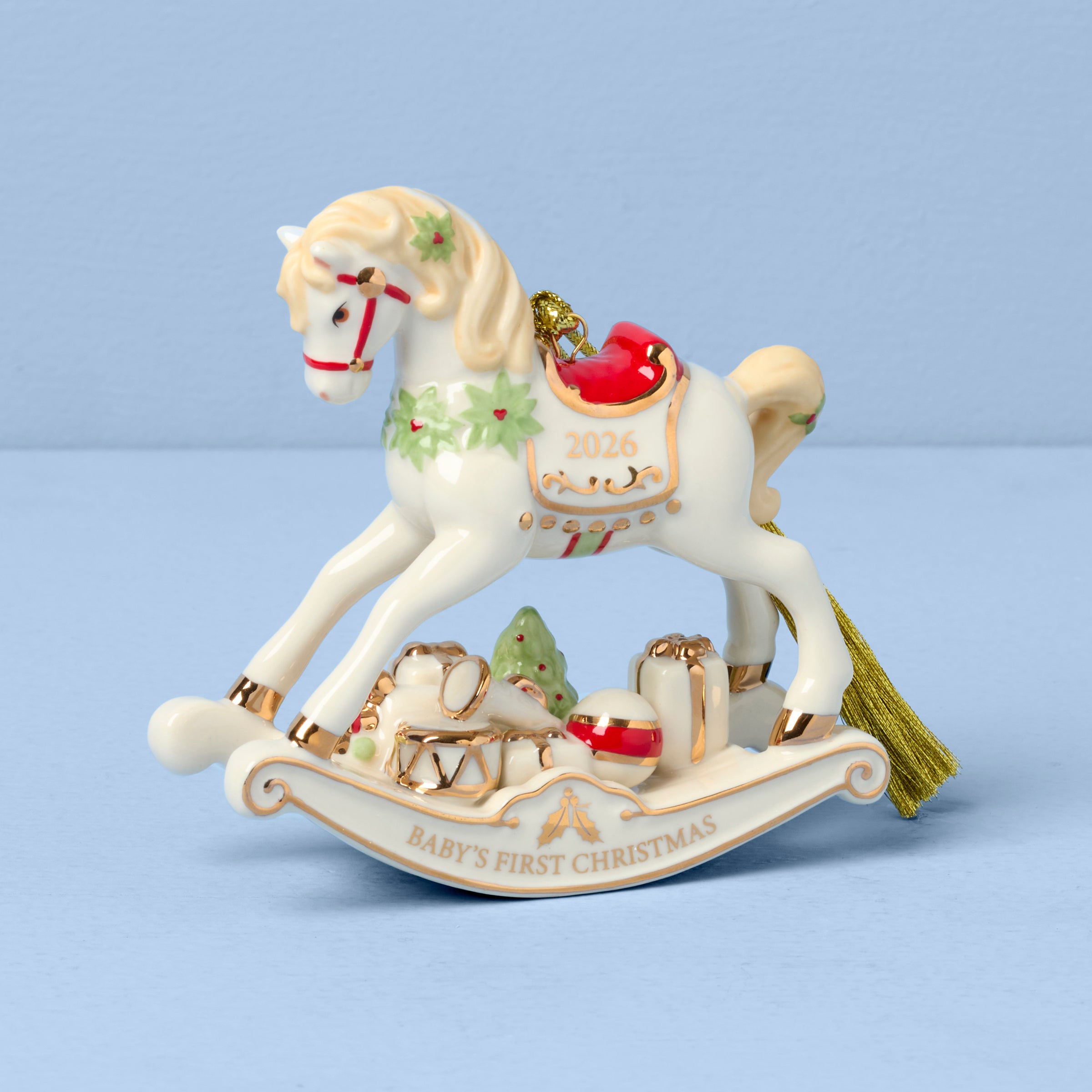 Lenox Westmore 2026 Baby's 1st Christmas Vintage Rocking Horse Ornament