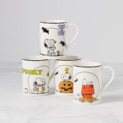 Lenox Westmore The Great Pumpkin Mugs, Set of 4