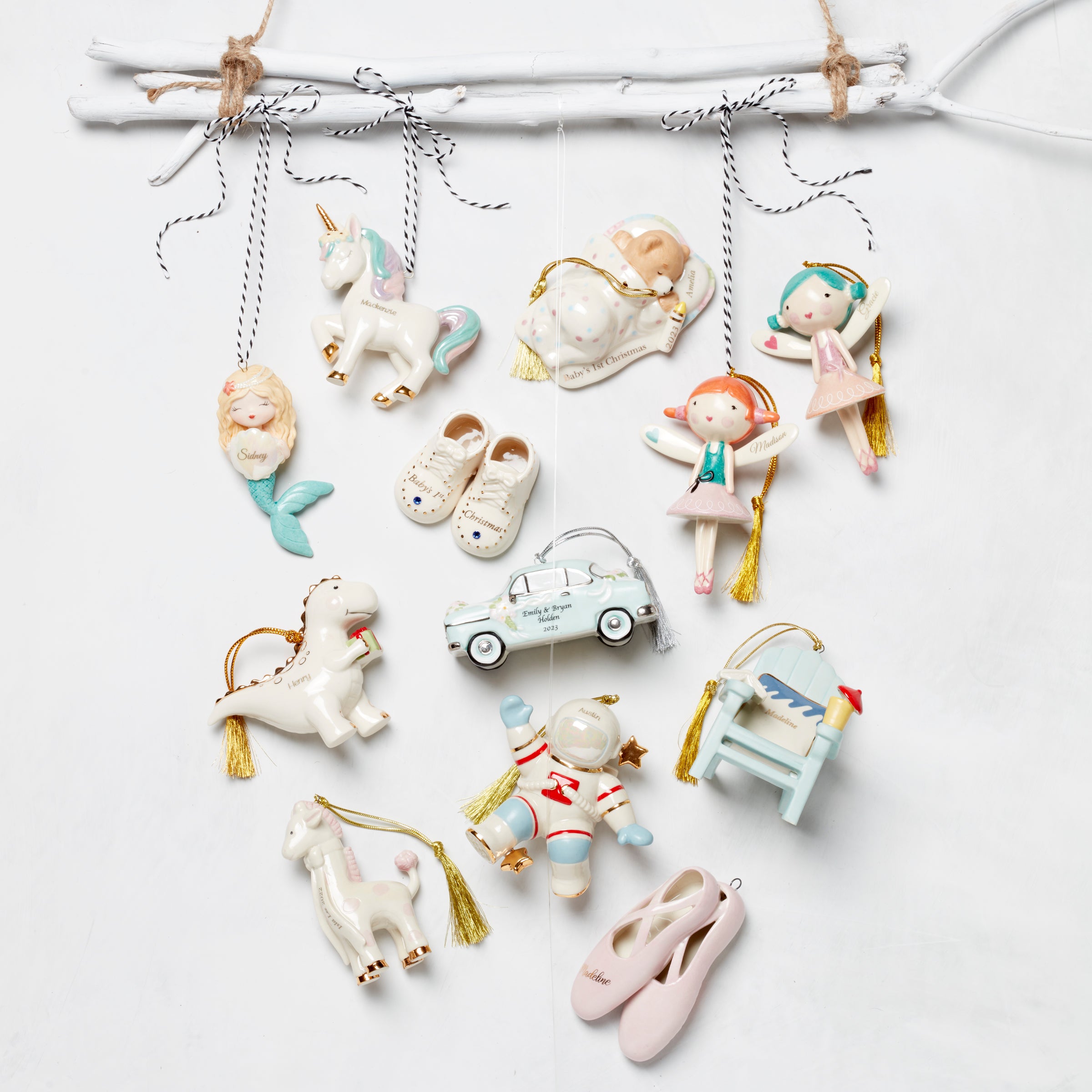 Lenox Westmore Personalized Baby's Teddy Bear Ornament - Image 4