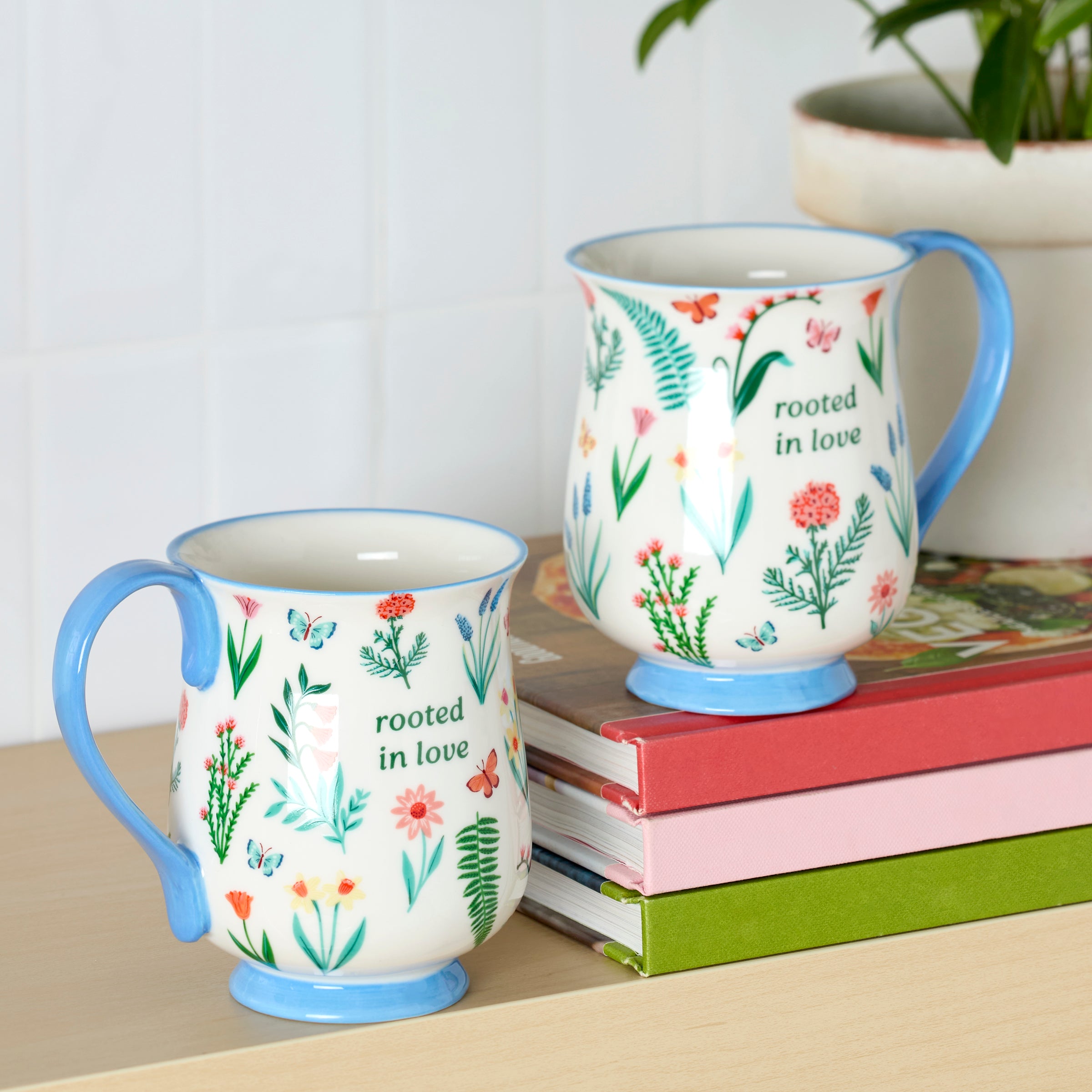 Lenox Westmore First Blooms Blue Mugs, Set of 2 - Image 2
