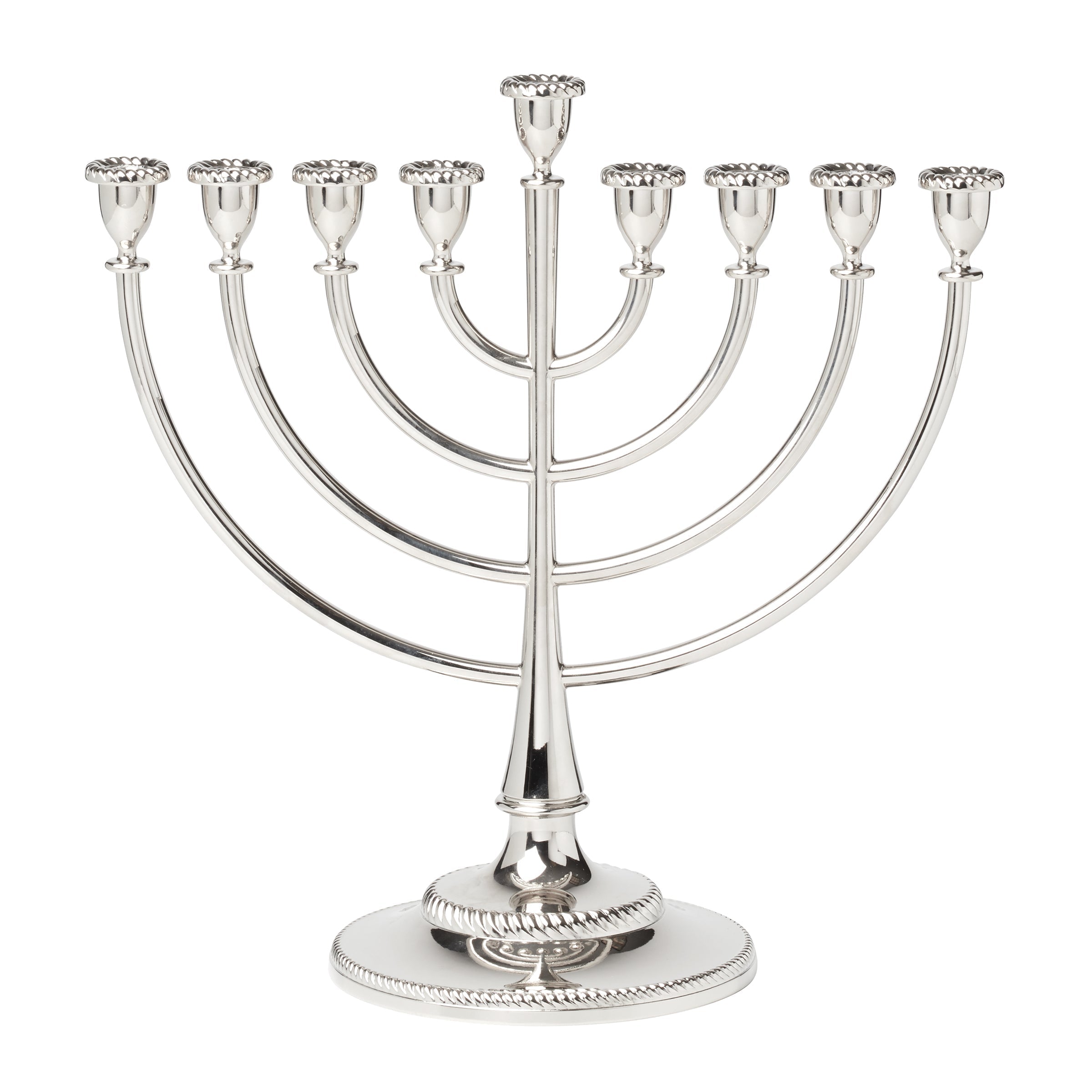 Lenox Westmore Roseland Silver Menorah