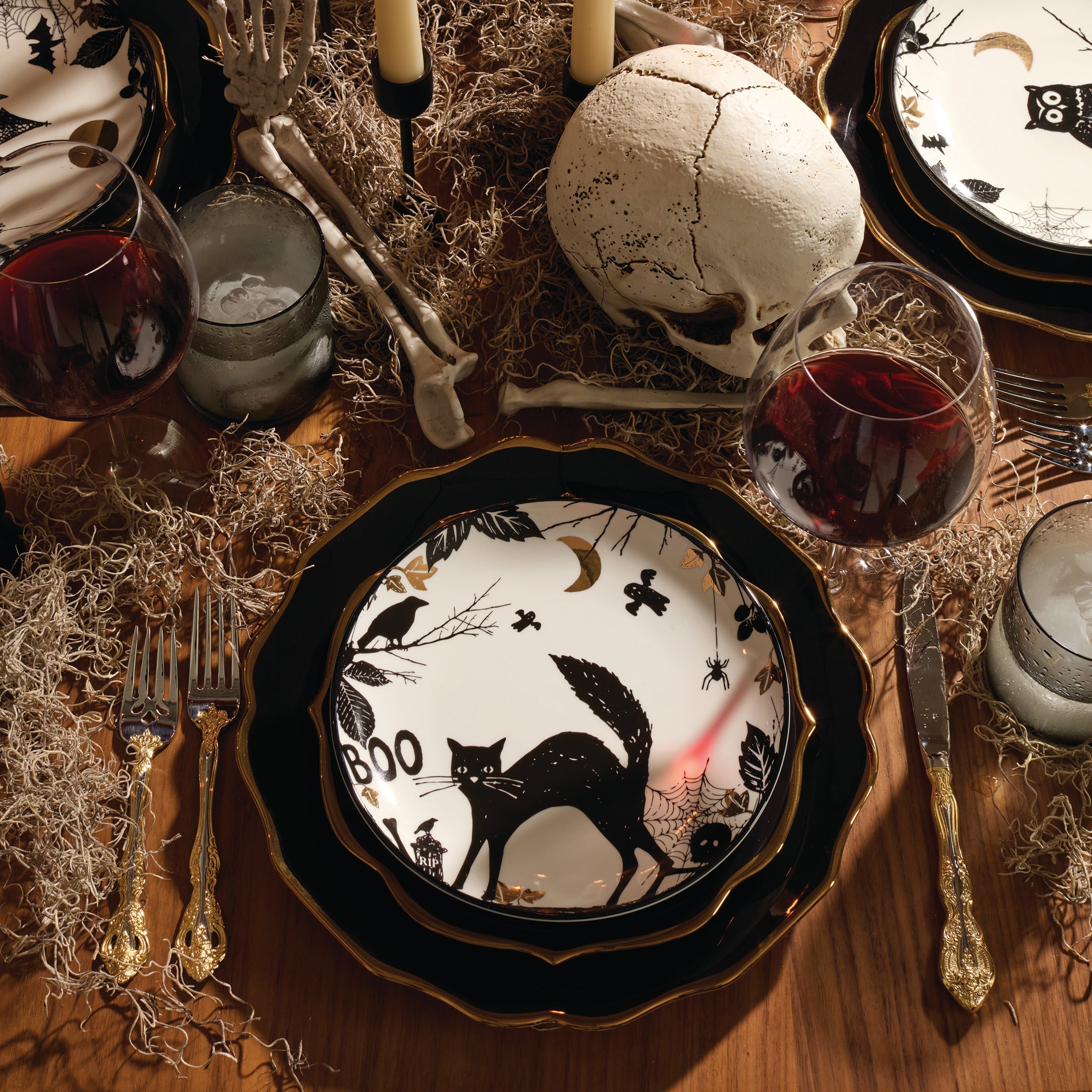 Lenox Westmore Haunted Halloween Accent Plates, Set of 4 - Image 2