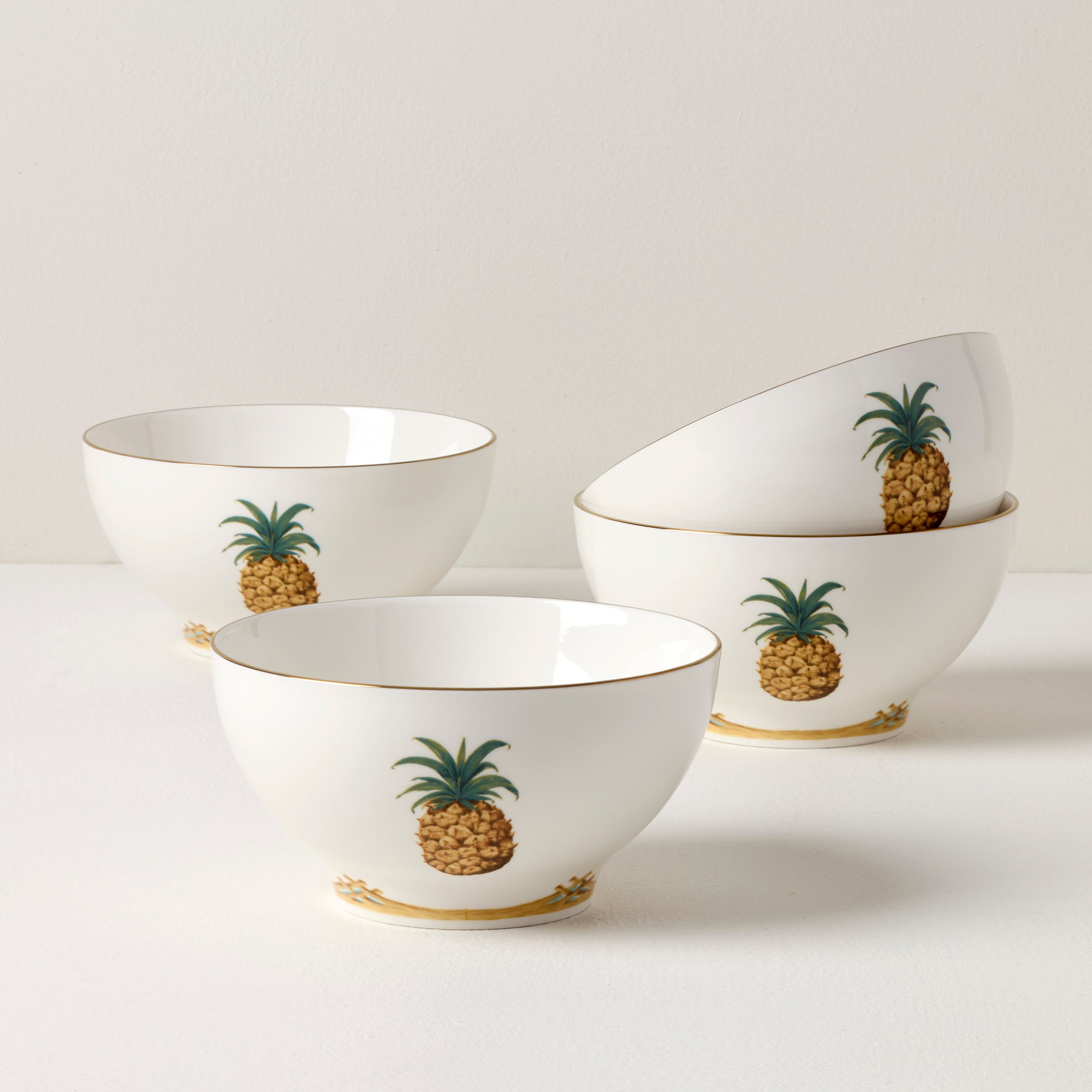Lenox Westmore British Colonial Bamboo Rice Bowls, Set of 4