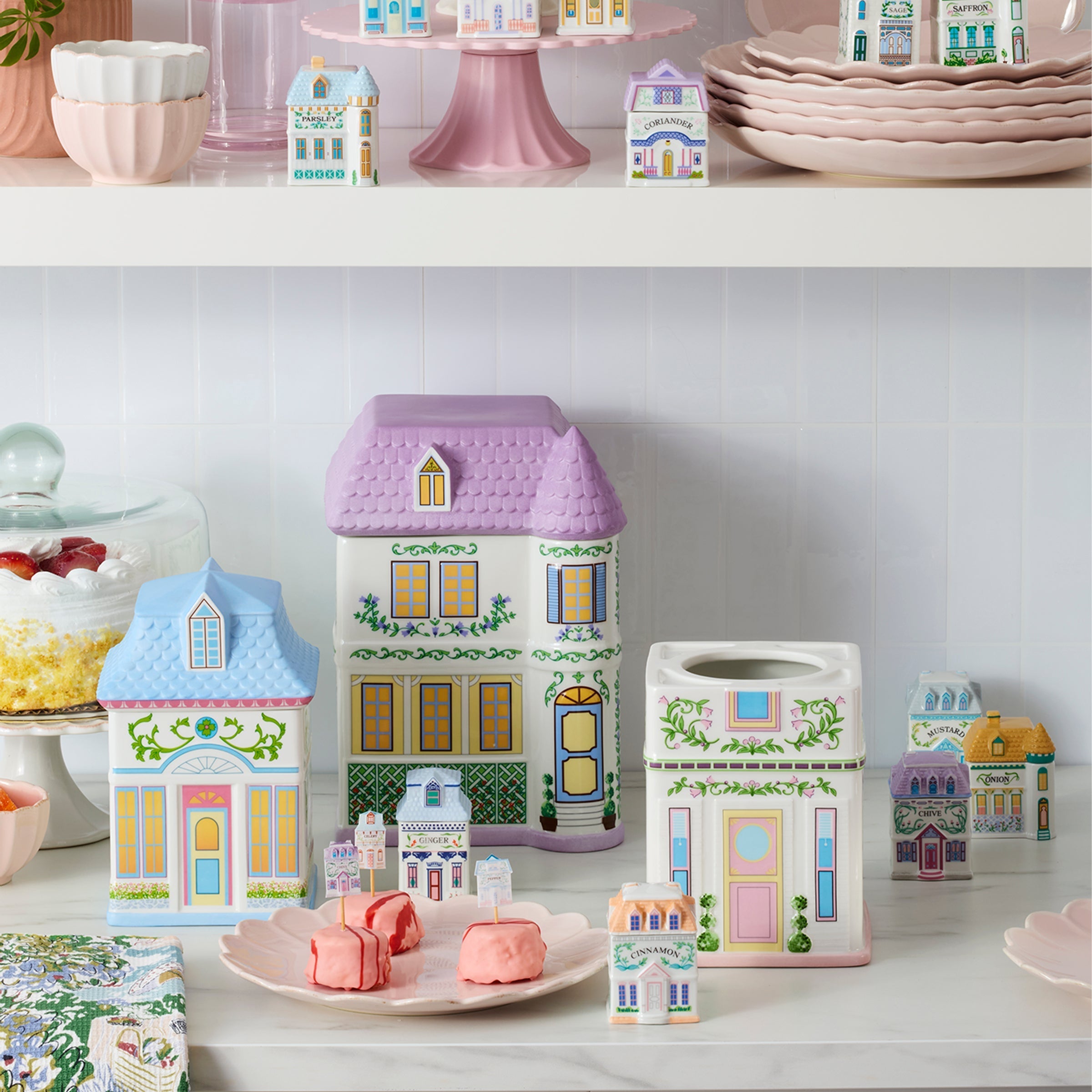 Lenox Westmore Lenox Spice Village House Canisters, Set of 3 - Image 6