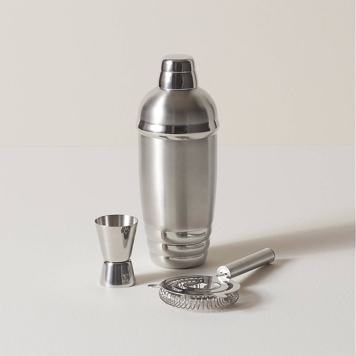Lenox Westmore Tuscany Classics Stainless Steel Cocktail Shaker & Strainer Set