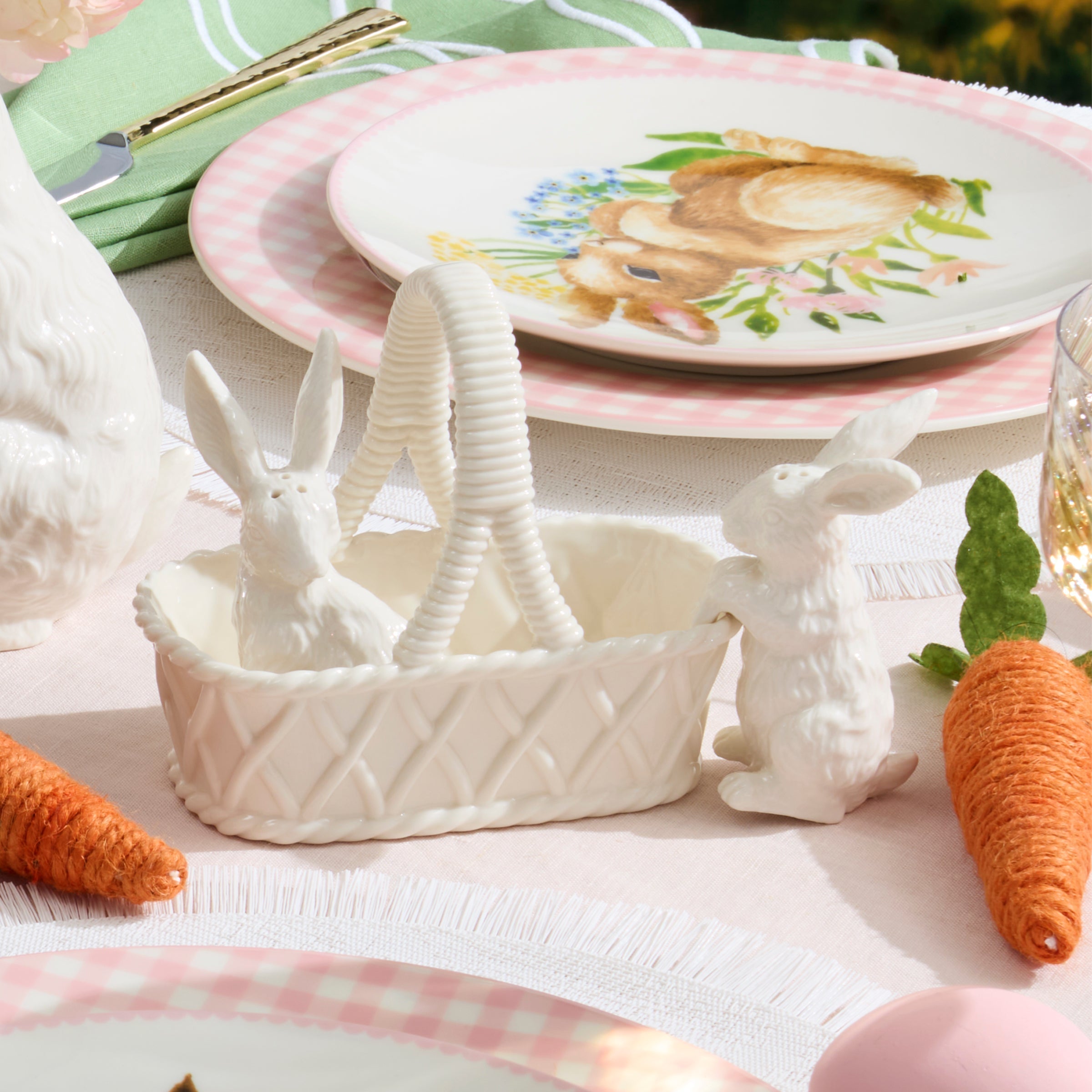 Lenox Westmore Wicker Creek Bunny Salt & Pepper Set - Image 3