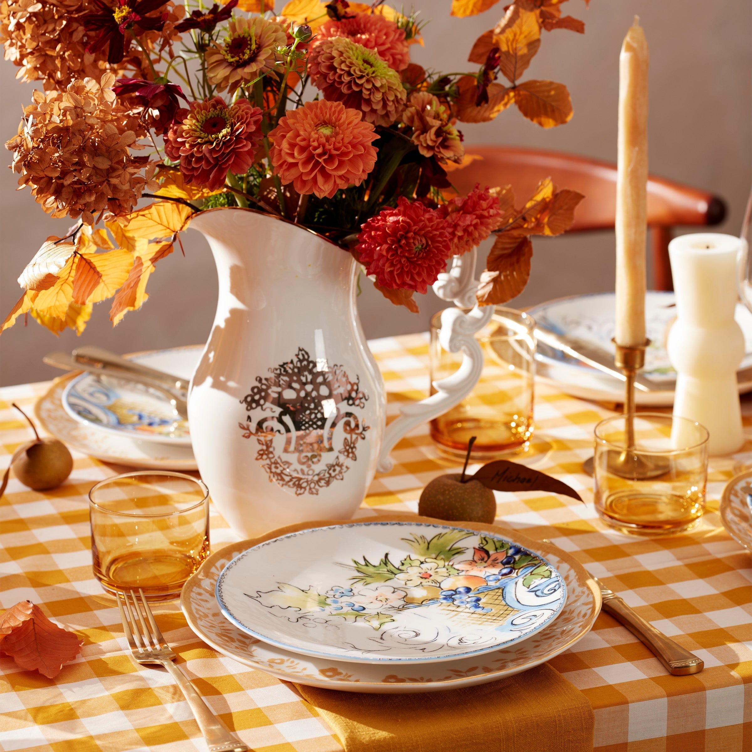Lenox Westmore Tuscany Classics Stackable Amber Short Glasses, Set of 4 - Image 4