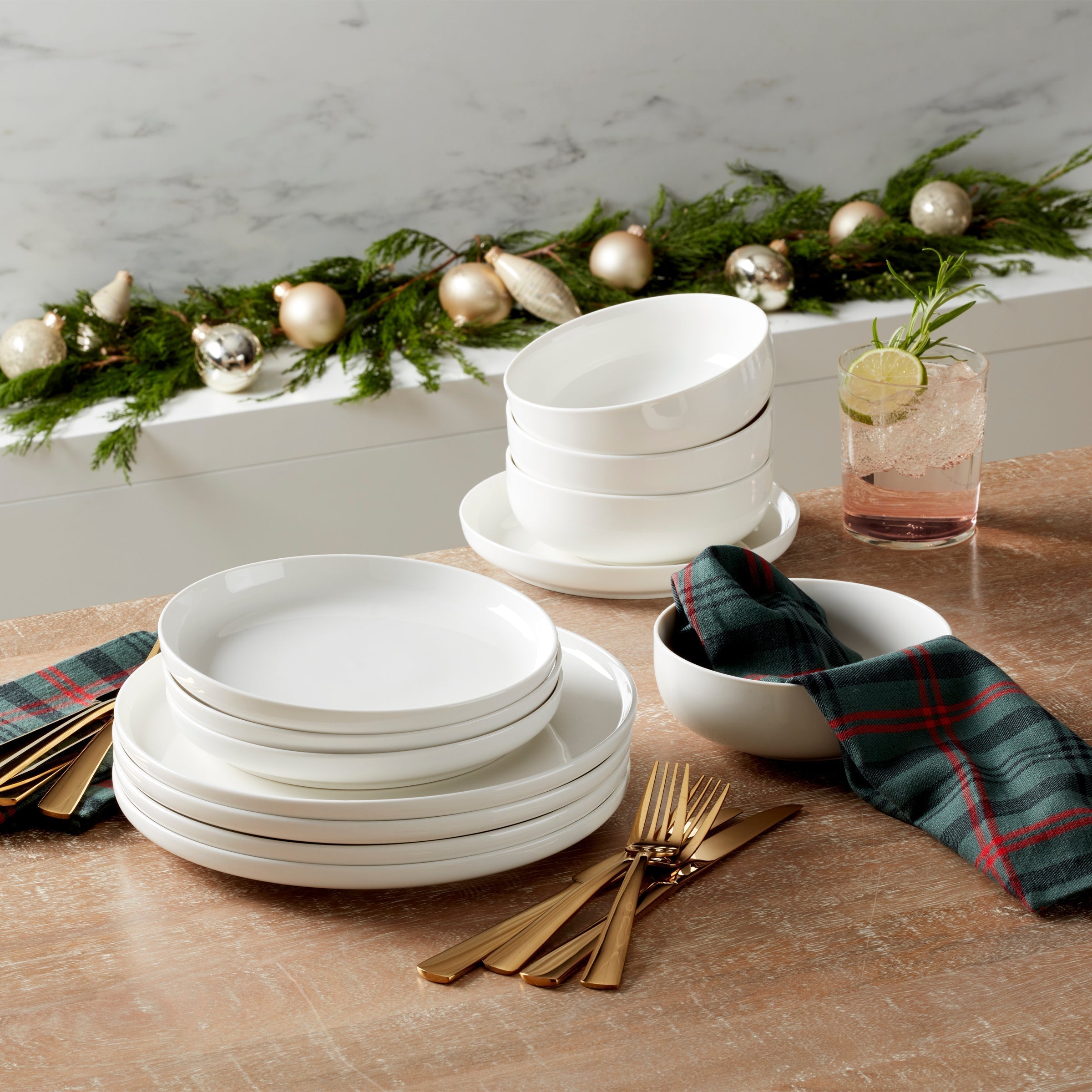 Lenox Westmore 24 Seven White 12-Piece Dinnerware Set - Image 11