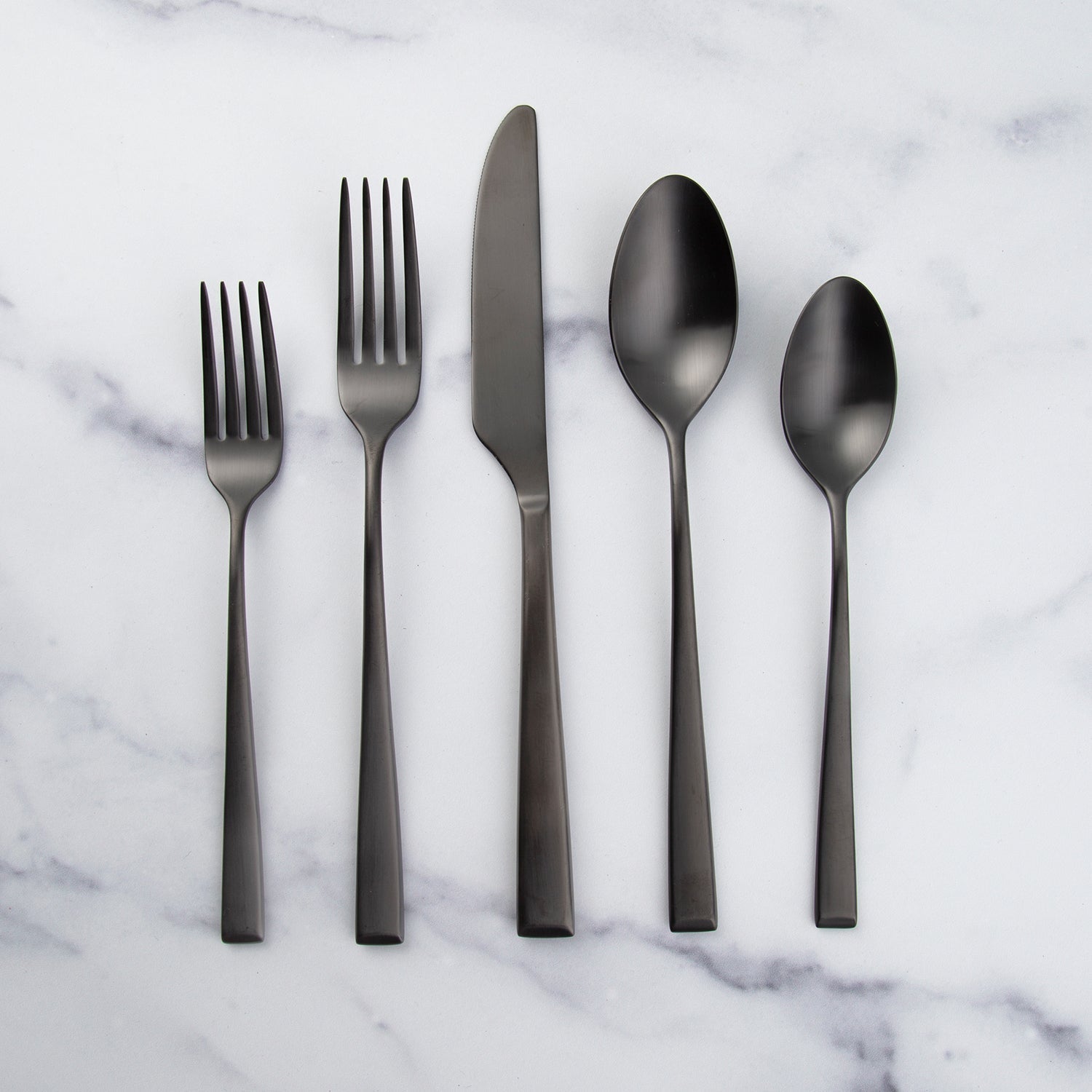 Lenox Westmore Marlise Black Satin 20-Piece Flatware Set