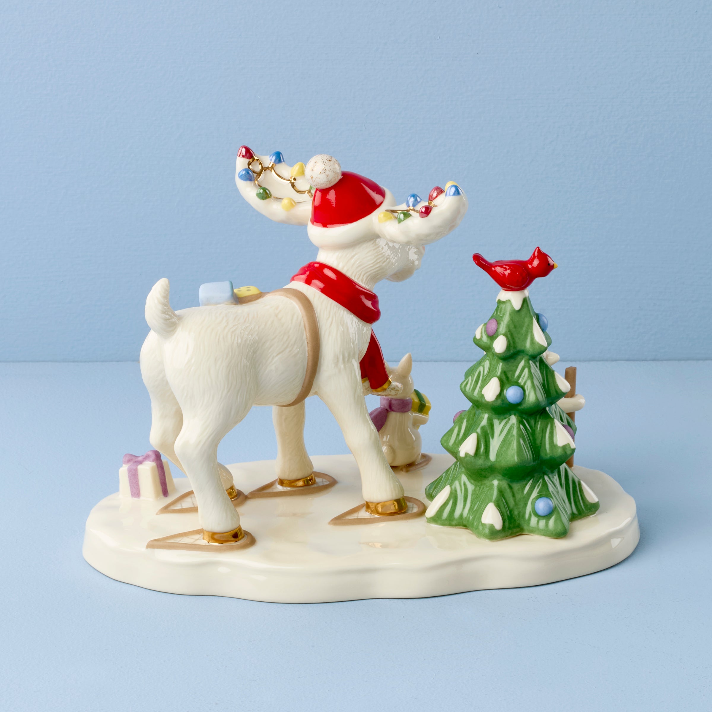 Lenox Westmore Marcel The Moose Delivering Gifts Figurine - Image 2